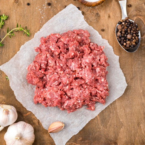 Picada de cerdo ecológico