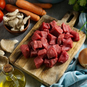 Magro troceado de ternera ecológica
